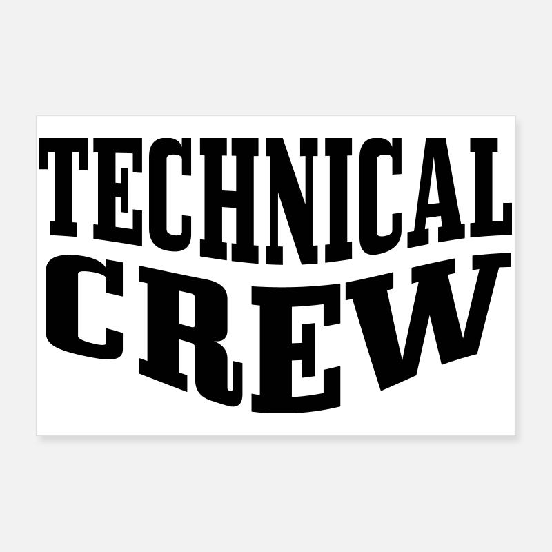 Technische Crew 2 Poster 90x60 cm