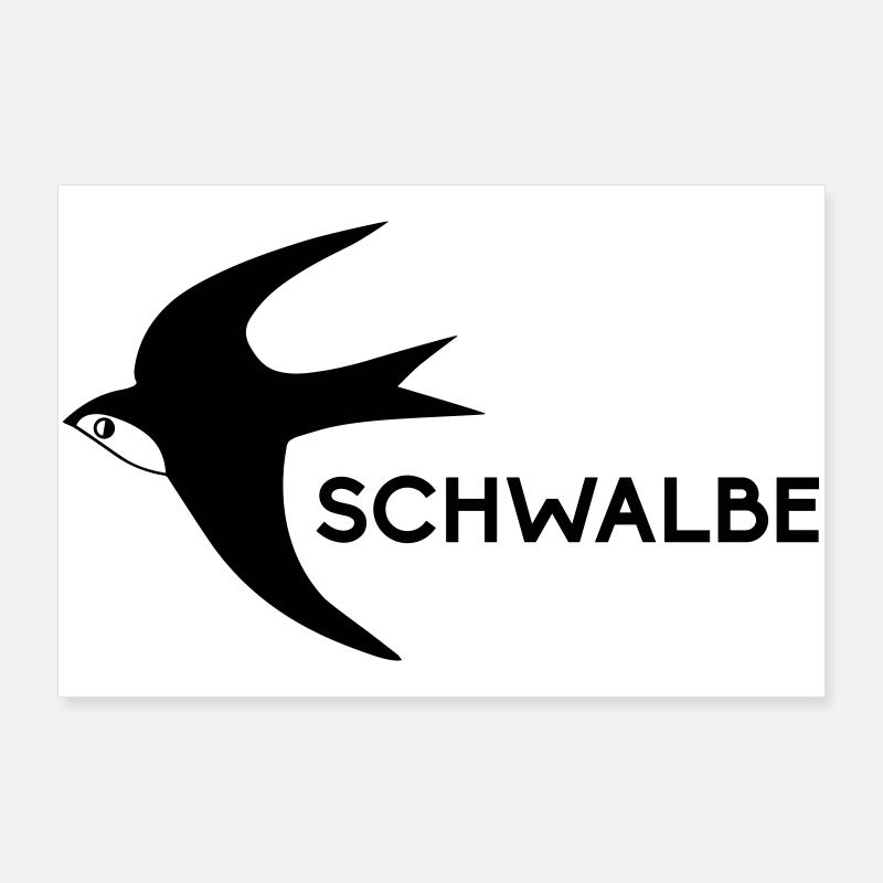 Schwalbe Poster 90x60 cm