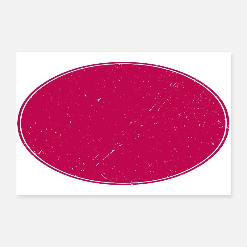 Ovaler Background schmutzig weinrot Poster 90x60 cm