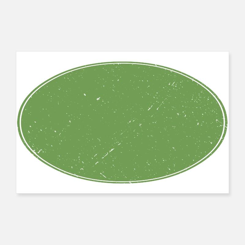 Fond ovale vert sale Poster 90 x 60 cm