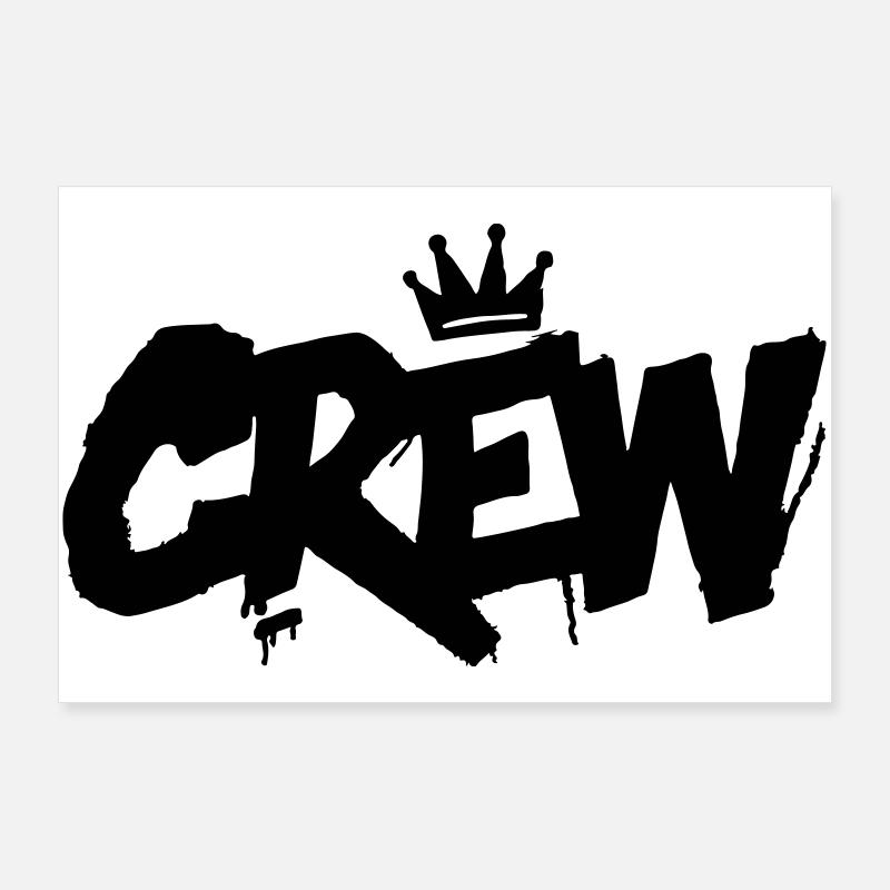 Crew lettering Poster 36" x 24" (90x60 cm)