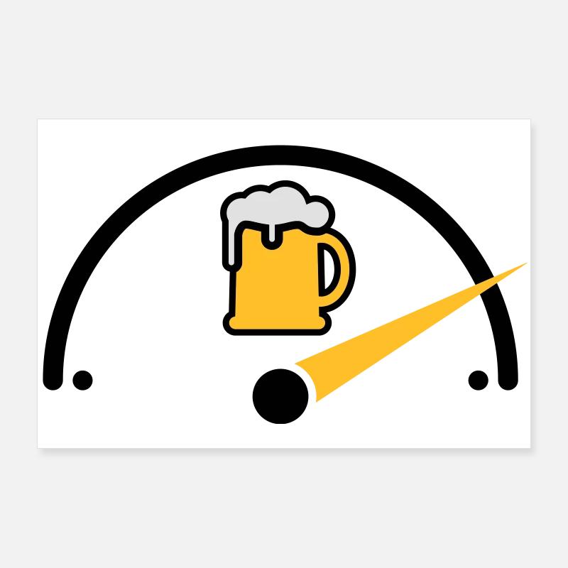 Bier voll Poster 90x60 cm