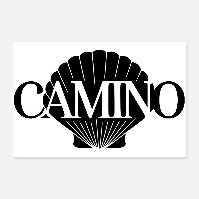 Coquille de Camino Poster 90 x 60 cm