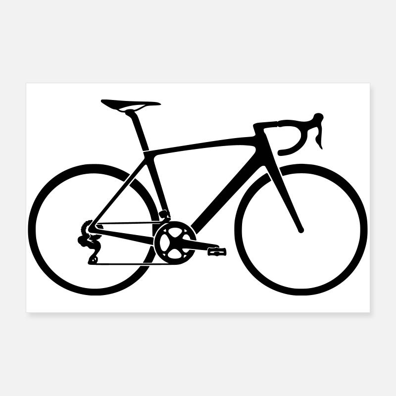 velo de course Poster 90 x 60 cm