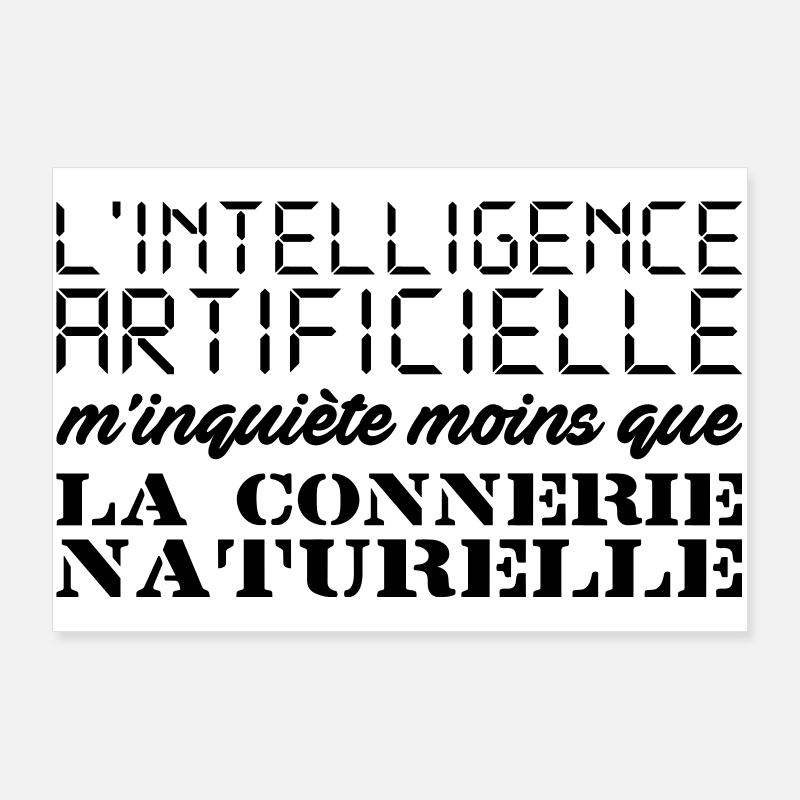 Intelligence artificielle Poster 90 x 60 cm