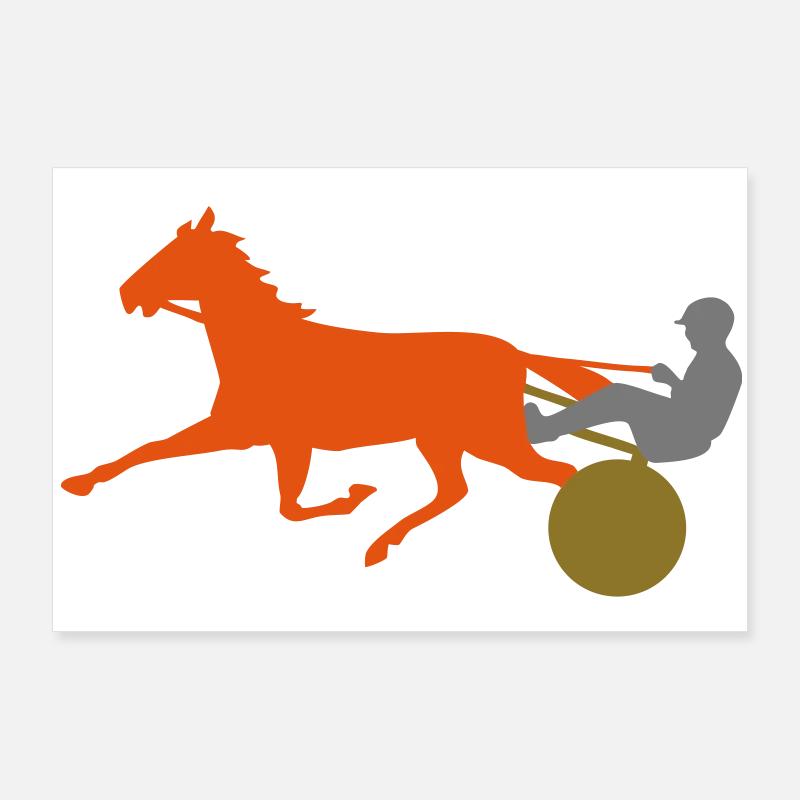 Dynamic trotter design Poster 36" x 24" (90x60 cm)