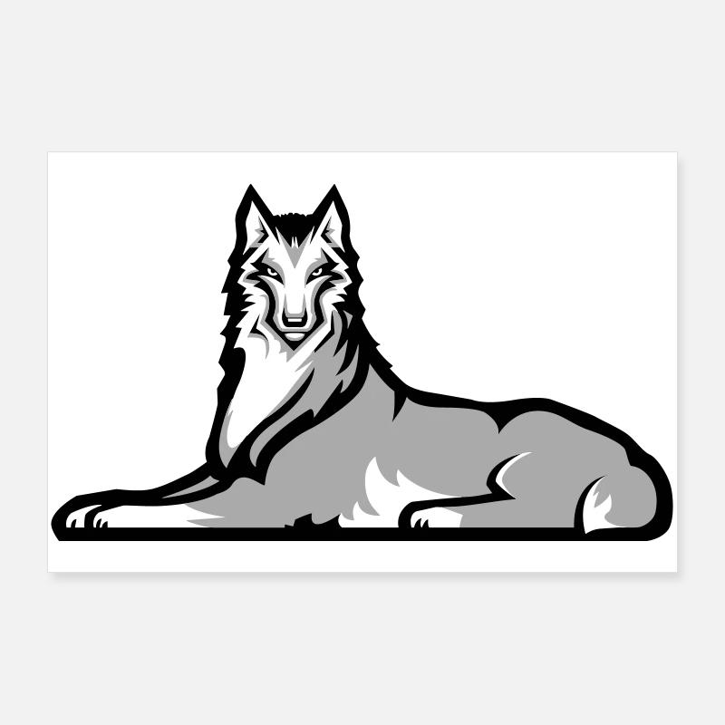 Chechen Lone Wolf Poster 36" x 24" (90x60 cm)