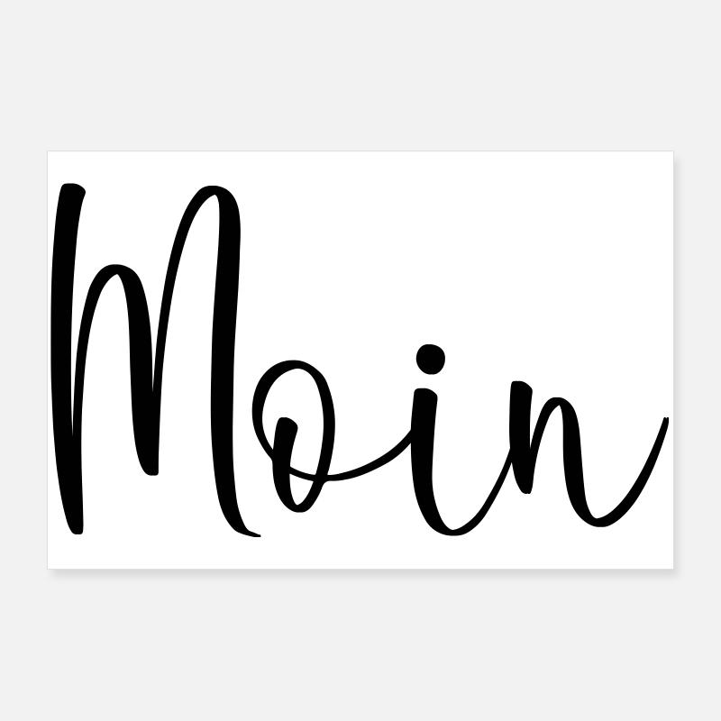 Moin sagen Poster 90x60 cm