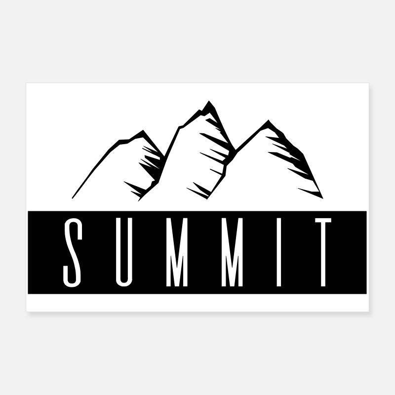 SUMMIT - Poster 90 x 60 cm - blanc