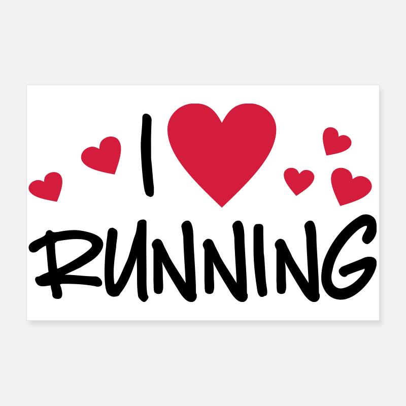 courir Poster 90 x 60 cm