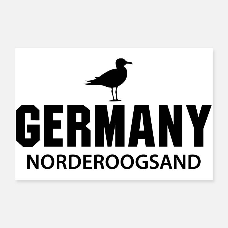 Norderoogsand ALLEMAGNE Poster 90 x 60 cm