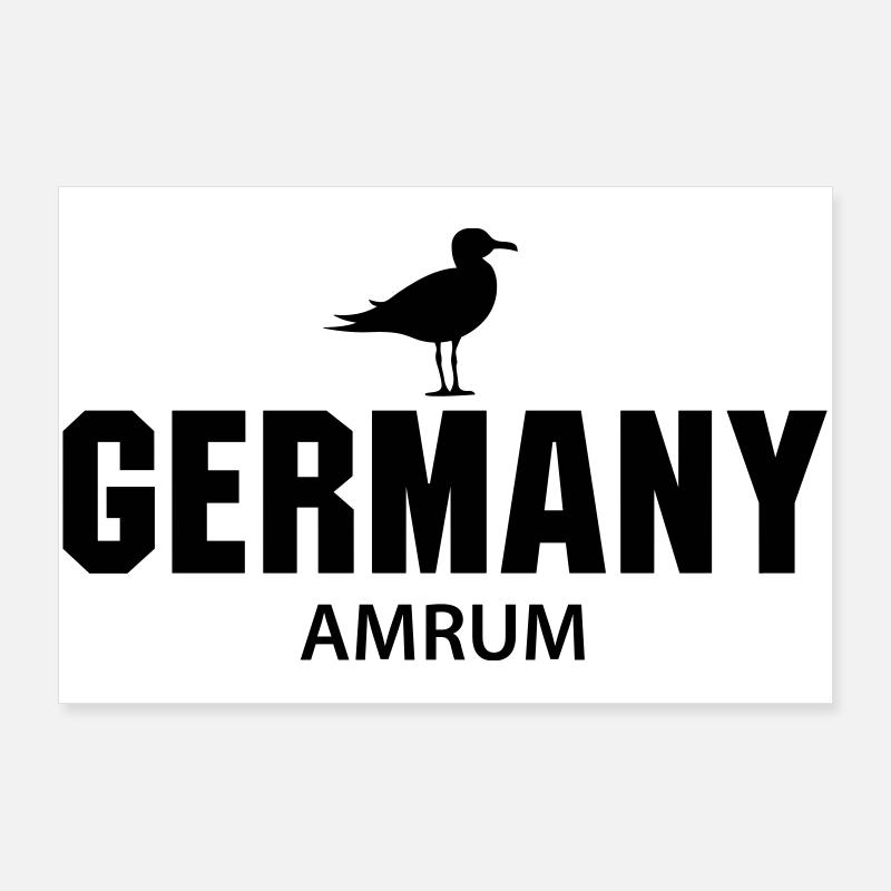 Amrum ALLEMAGNE Poster 90 x 60 cm