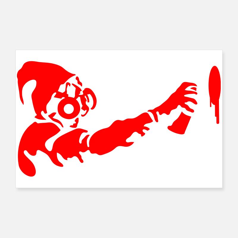 Graffiti Stencil Poster 90x60 cm