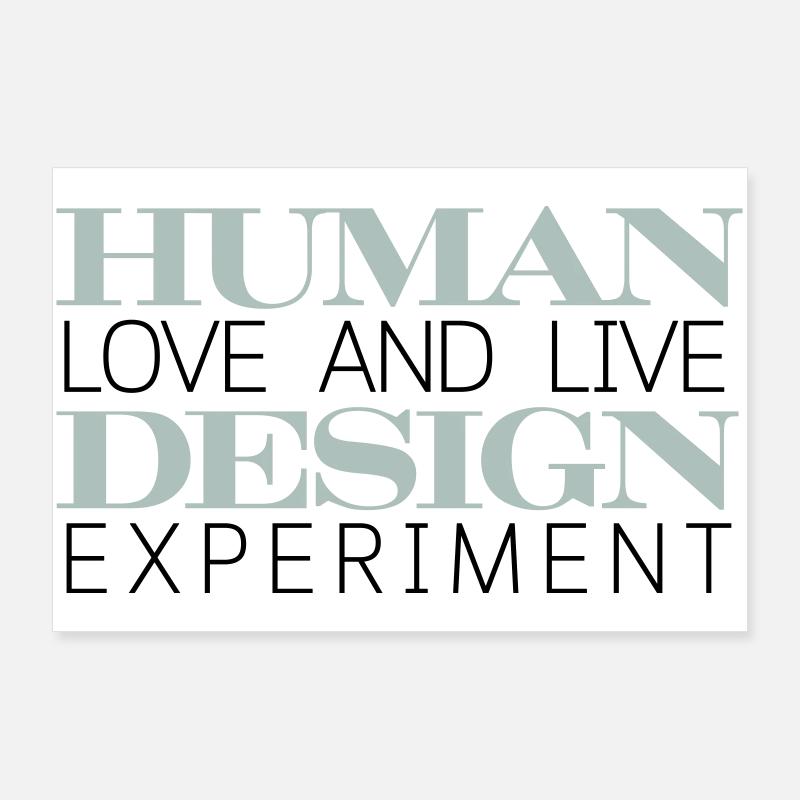 Vivre l’expérience HUMAN DESIGN Poster 90 x 60 cm
