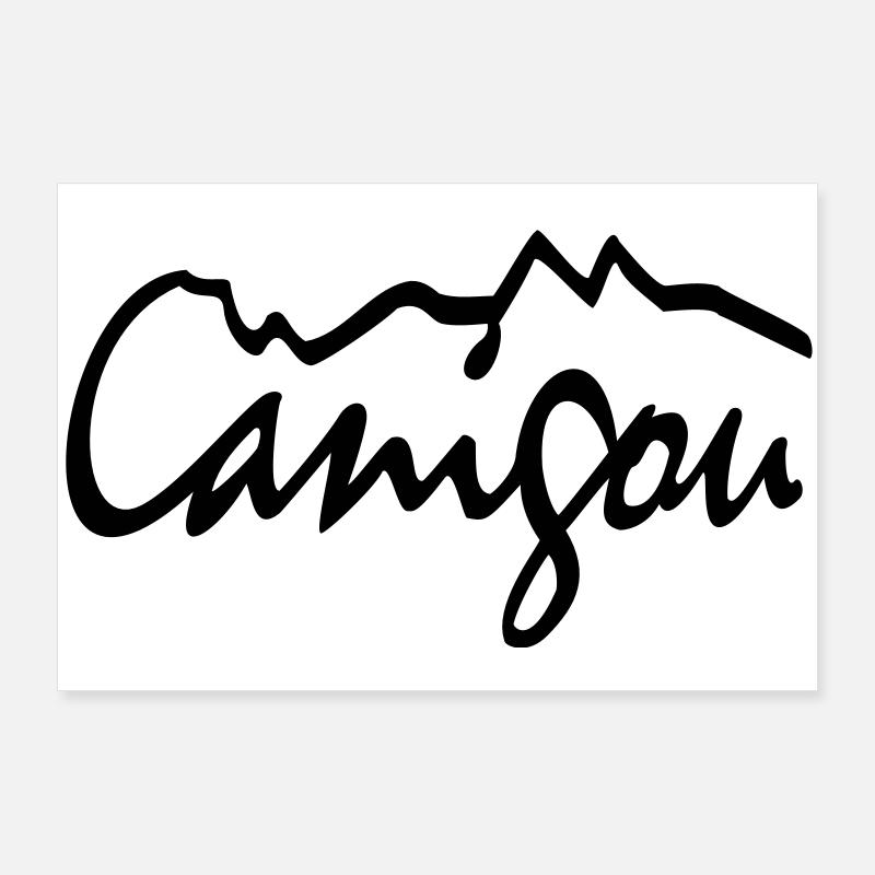 Canigou - Poster 90x60 cm - Weiß