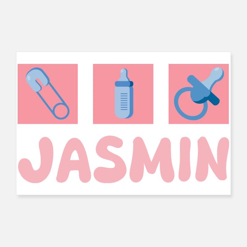 Jasmin as a pacifier Poster 36" x 24" (90x60 cm)