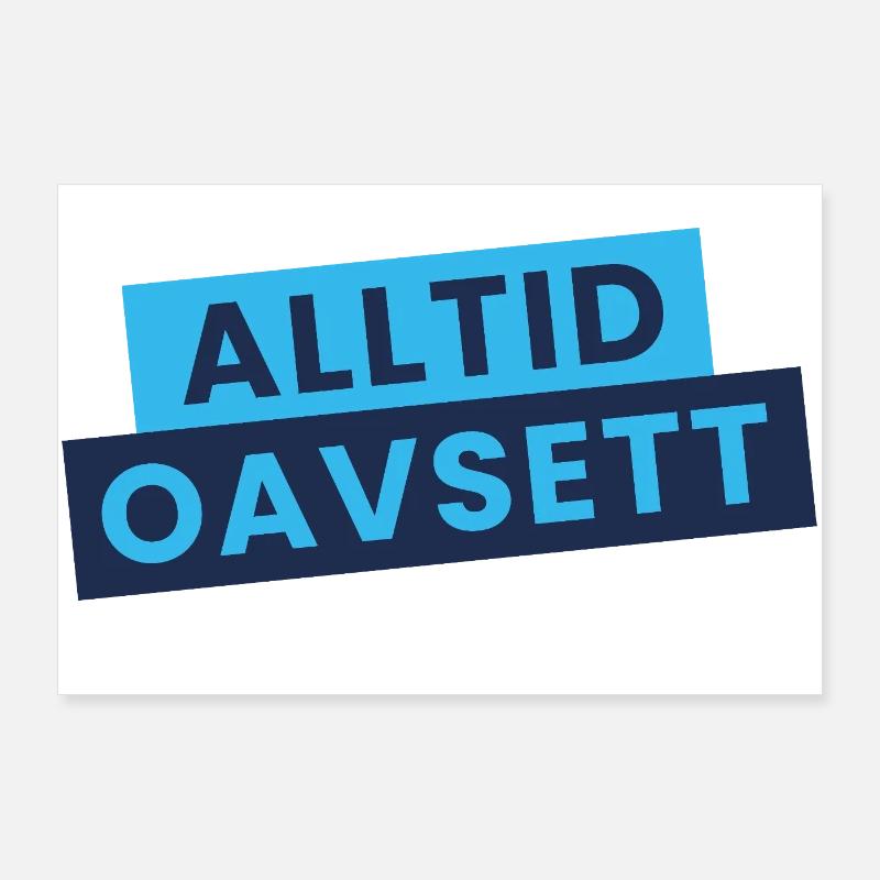 Immer unabhängig – stilvolle Aussage Poster 90x60 cm