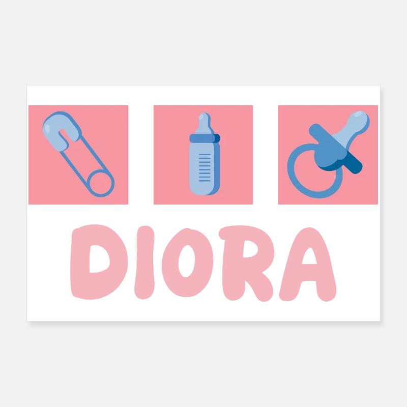 Diora bébé Poster 90 x 60 cm