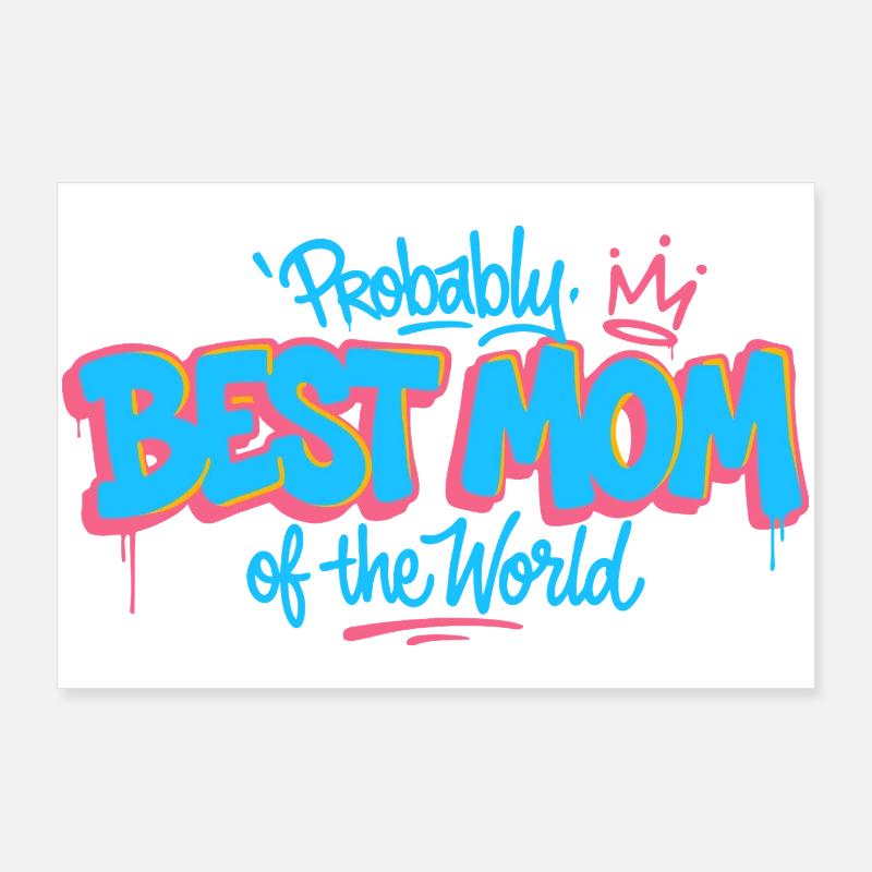 Meilleure Maman du Monde Poster 90 x 60 cm