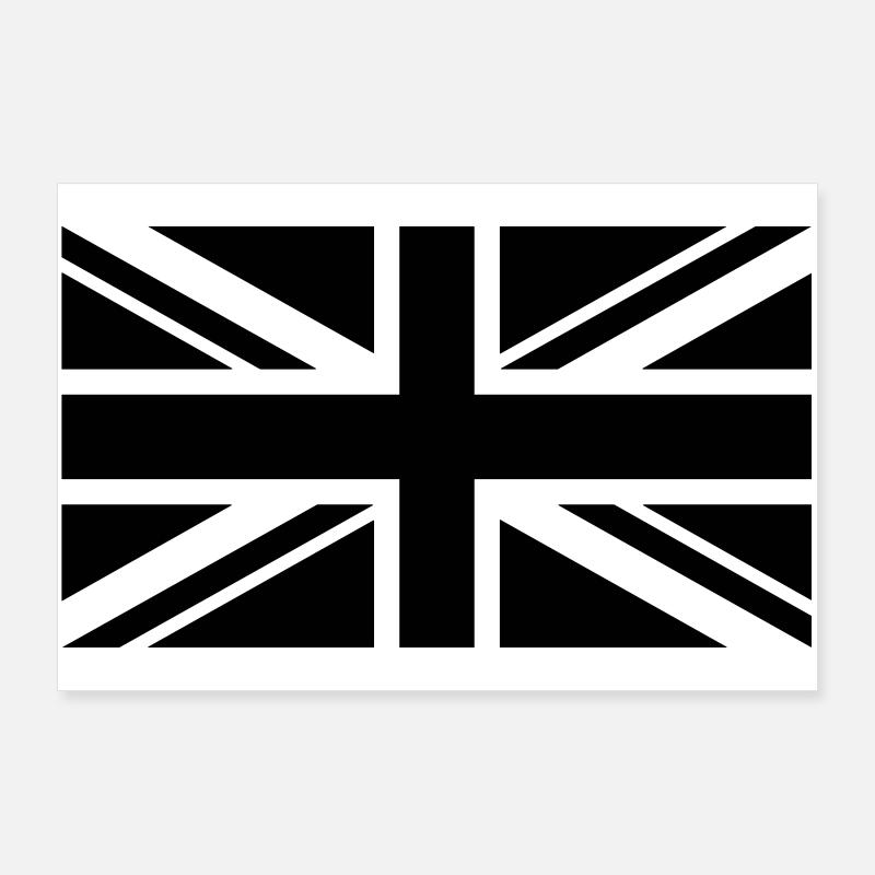 England flag plain Poster 36" x 24" (90x60 cm)