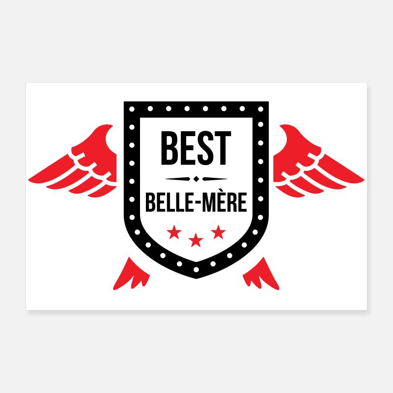 Meilleure Belle-Mère du Monde Poster 90 x 60 cm