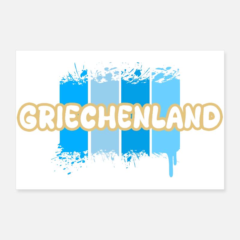 La Grèce en tant que Grèce Poster 90 x 60 cm