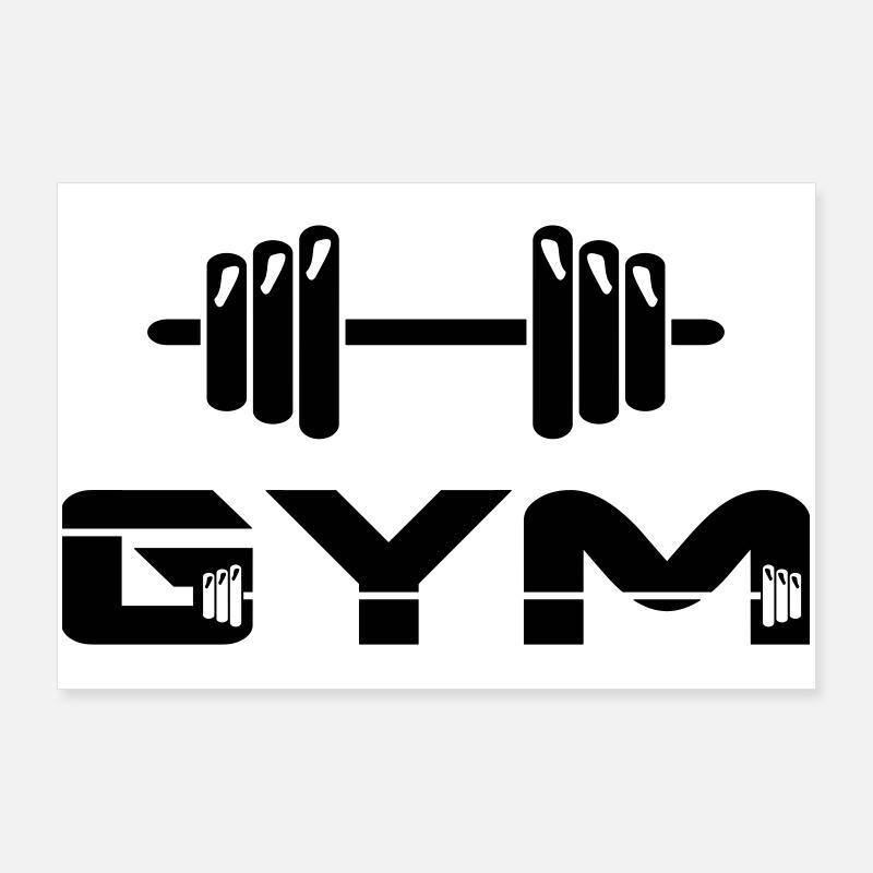 altère gym musculation Poster 90 x 60 cm