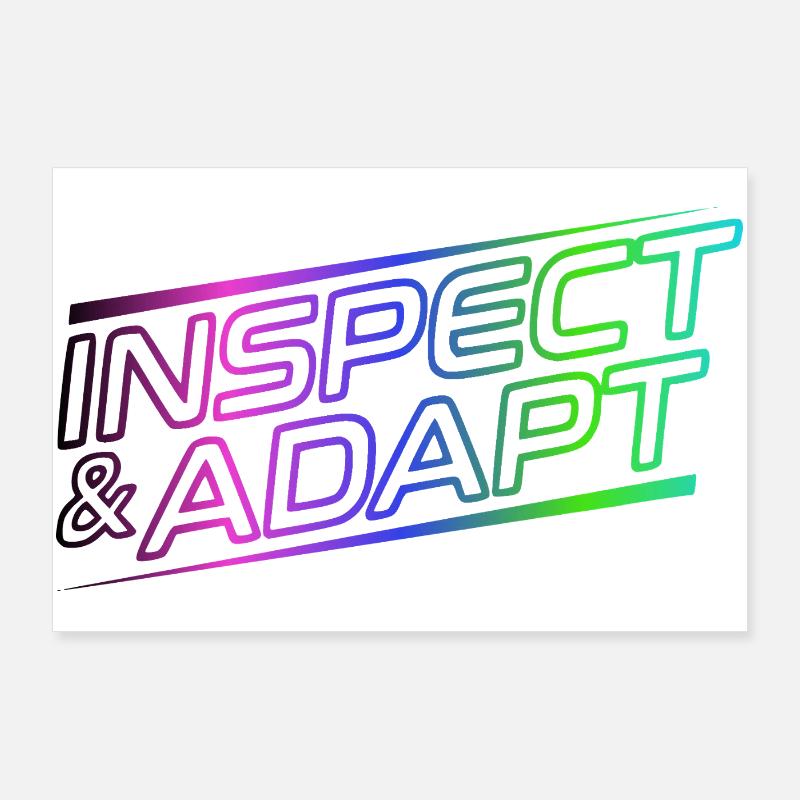 Inspecter & Adapter, Agile Coach Scrum Mug Poster 90 x 60 cm