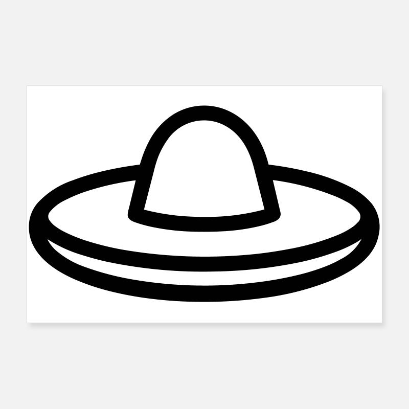 Mexican Hat Poster 36" x 24" (90x60 cm)