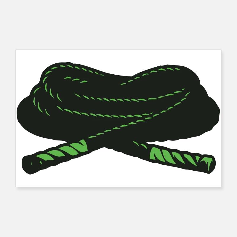Battle Ropes Trainingsseil Icon Poster 90x60 cm