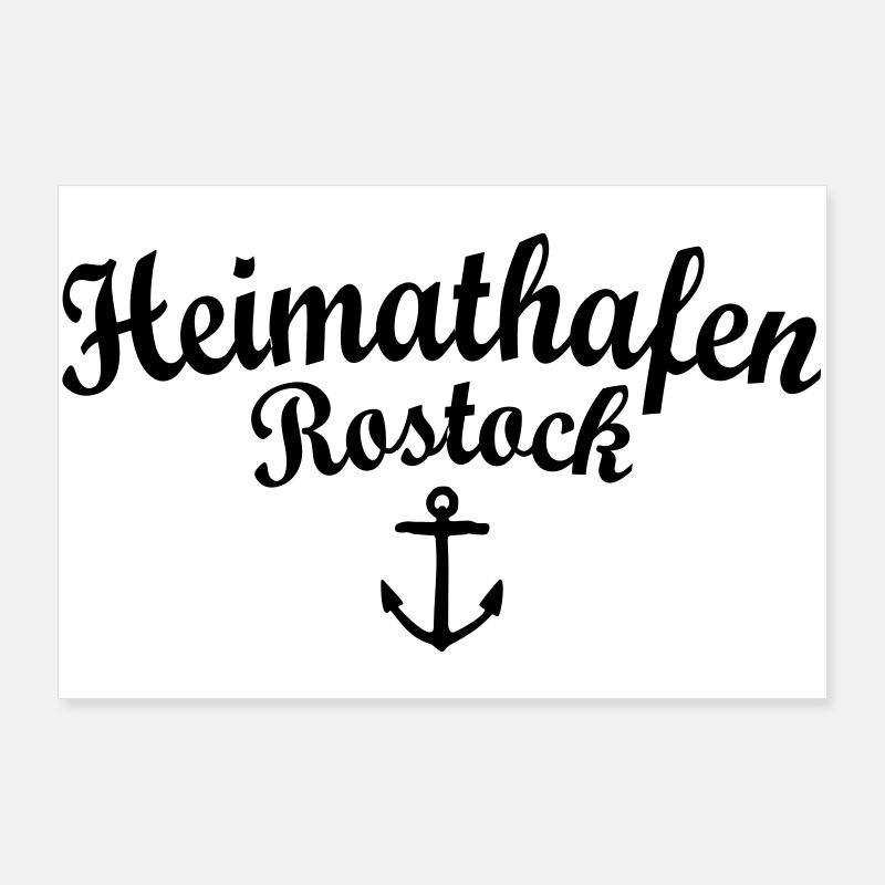 Heimathafen Rostock Poster 90x60 cm