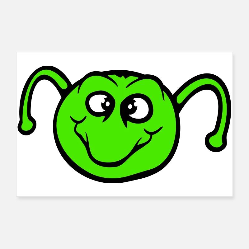 Chenille douce douce petits sourires amicale heureuse Poster 90 x 60 cm