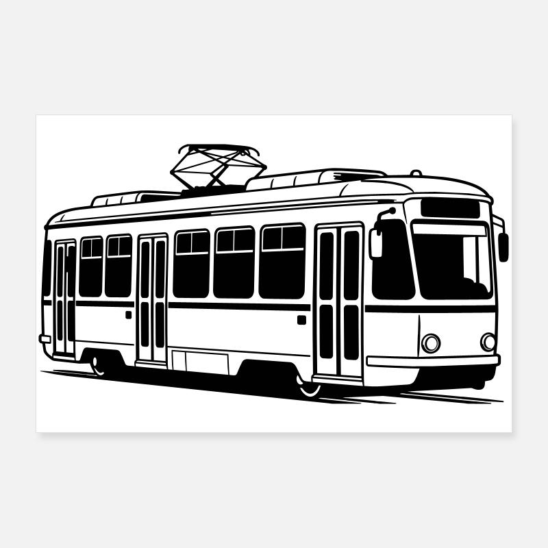 Straßenbahn Poster 90x60 cm