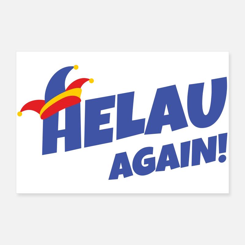 Helau again – Carnival style Poster 36" x 24" (90x60 cm)