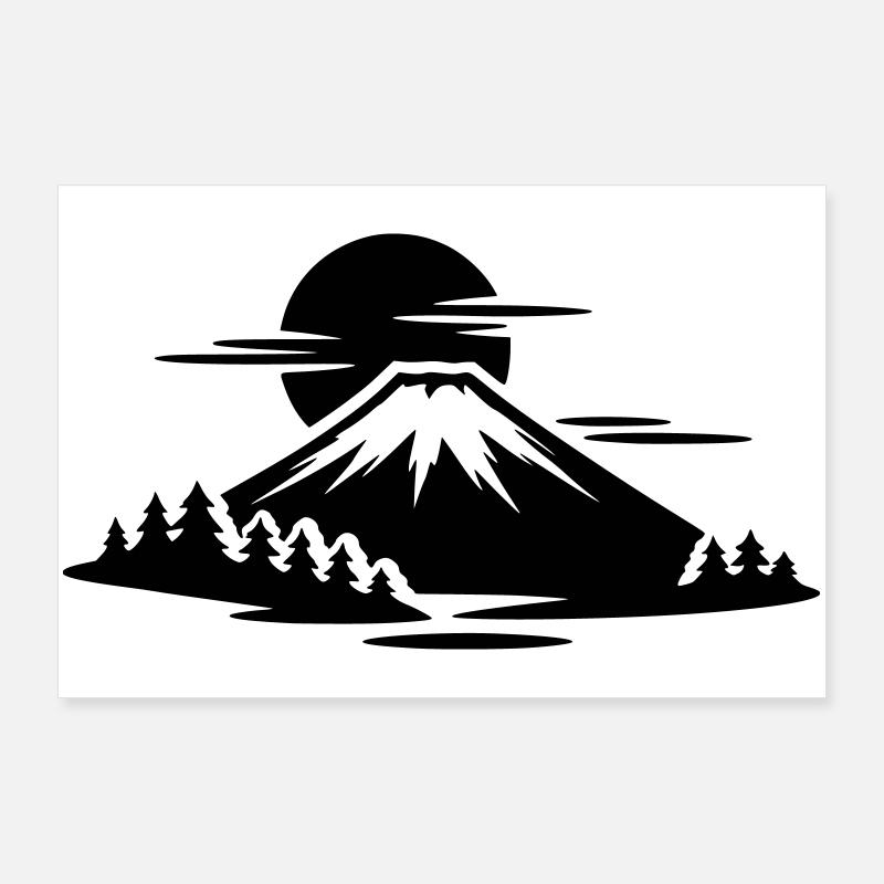 Mont Fuji Poster 90 x 60 cm
