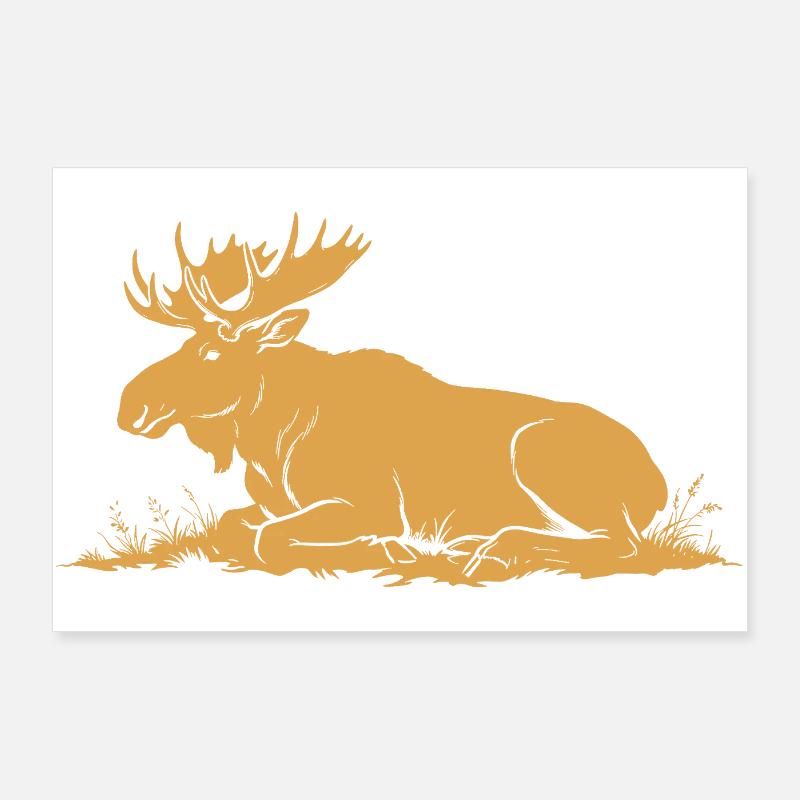 Elk Poster 36" x 24" (90x60 cm)