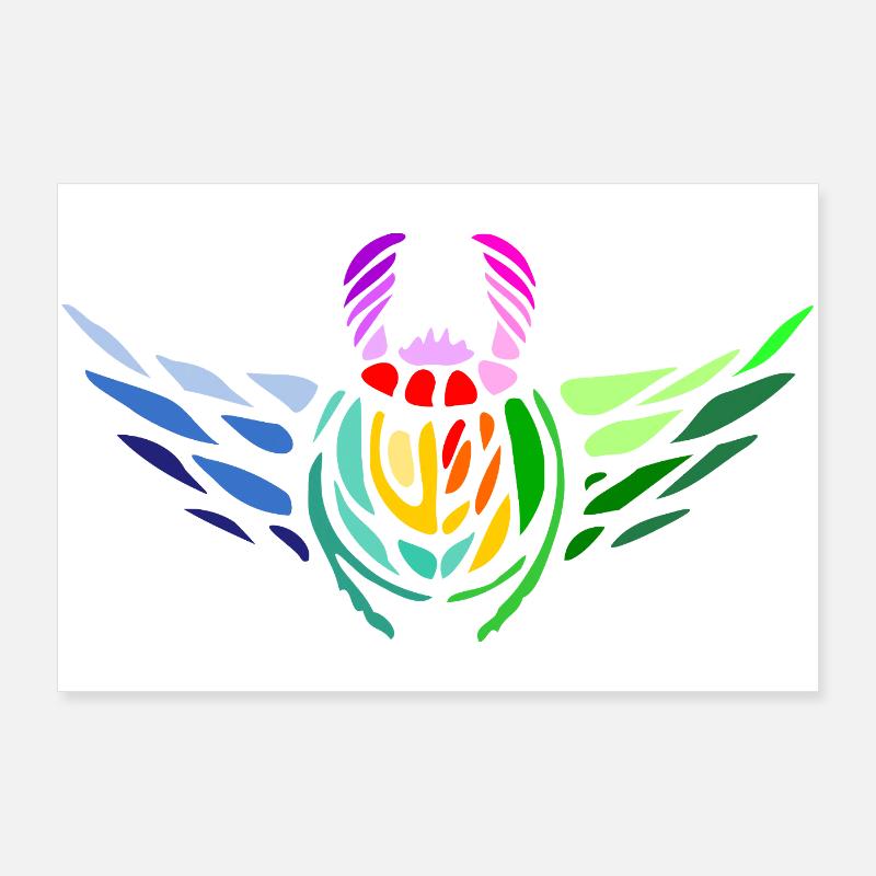 Pride Skarabäus – Vielfalt und Transformation Poster 90x60 cm
