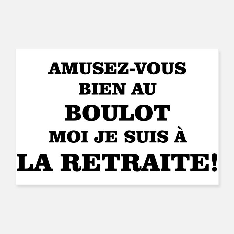 La retraite  Poster 90 x 60 cm