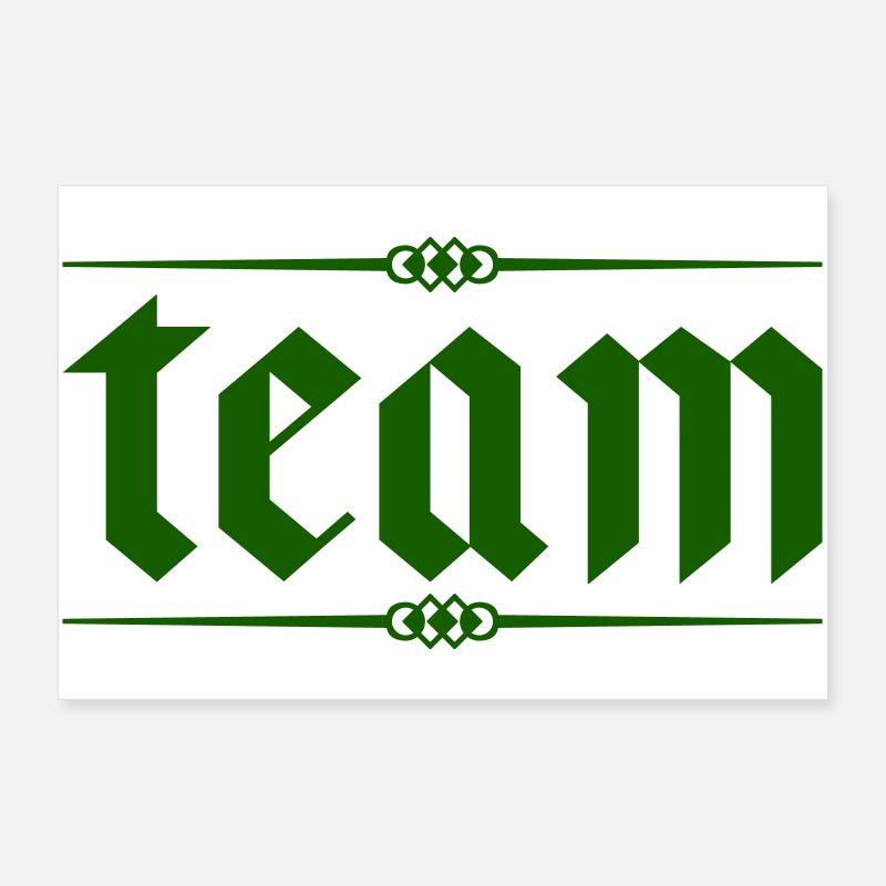team Poster 90x60 cm