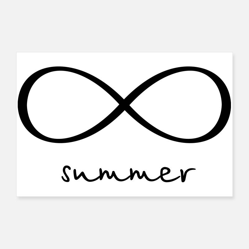 Buzzer du signe d’infini Poster 90 x 60 cm