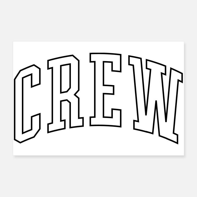 Crew Outline Poster 36" x 24" (90x60 cm)