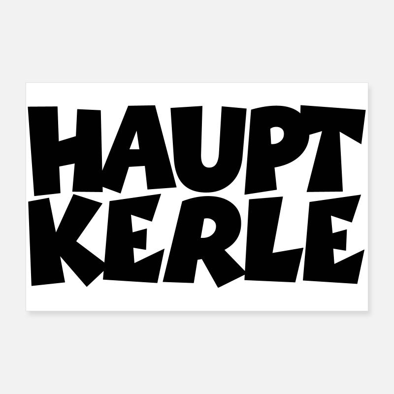 Hauptkerle Schwaben Schwäbisch Poster 90x60 cm