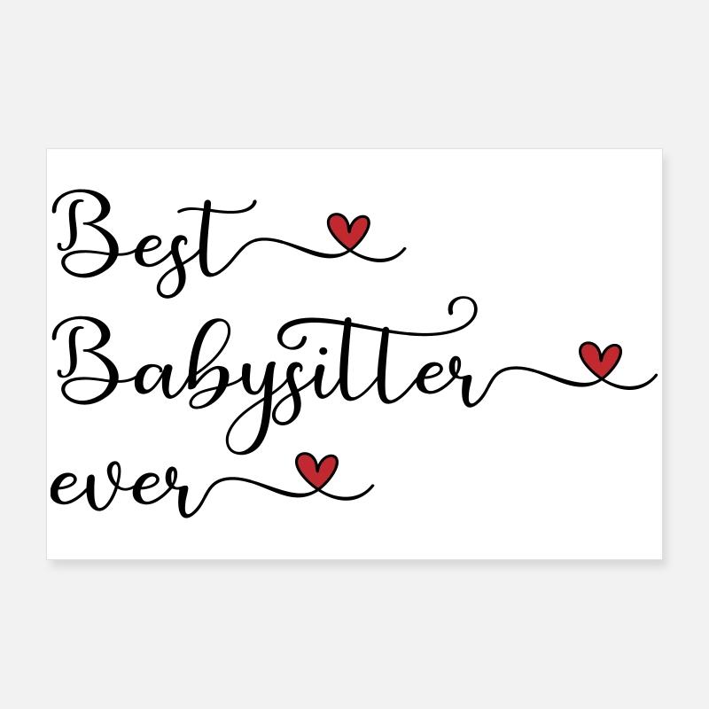 Best Babysitter Poster 36" x 24" (90x60 cm)