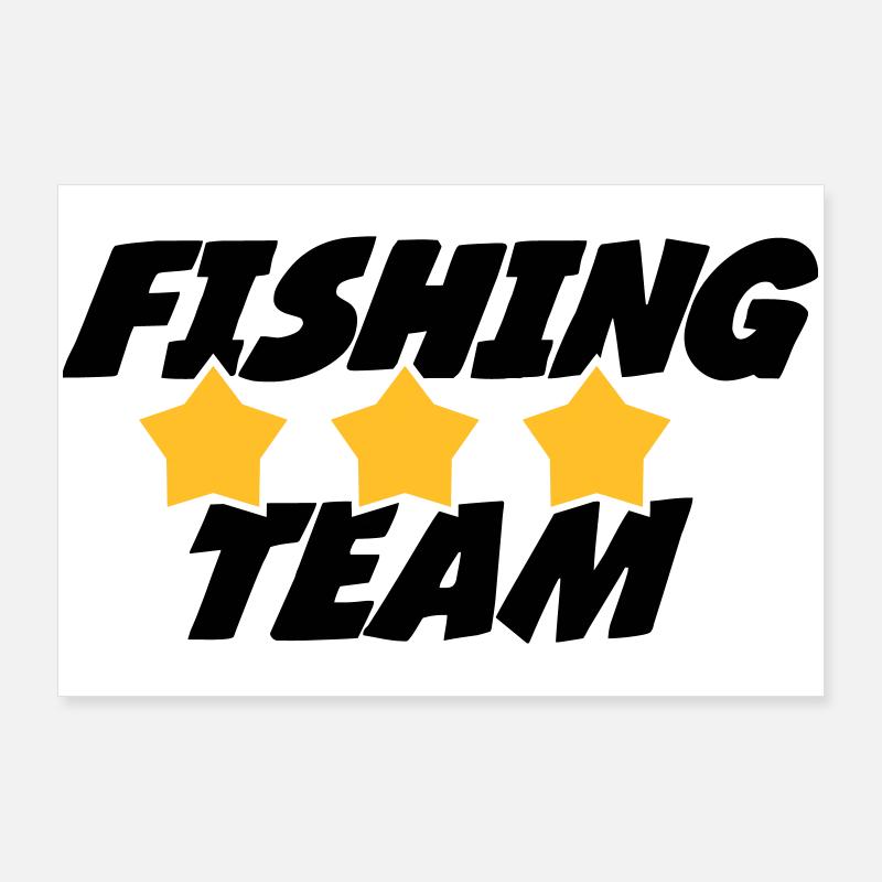 Fishing Team Poster 90 x 60 cm