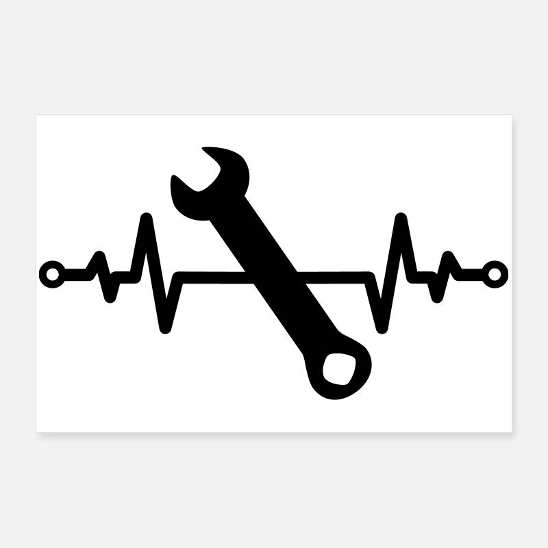 Gift idea craft open-end wrench Poster 36" x 24" (90x60 cm)
