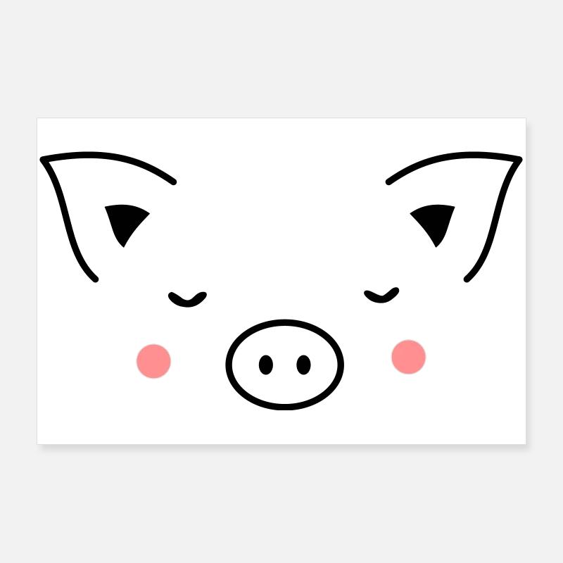 Piglet Piglet sow Poster 36" x 24" (90x60 cm)