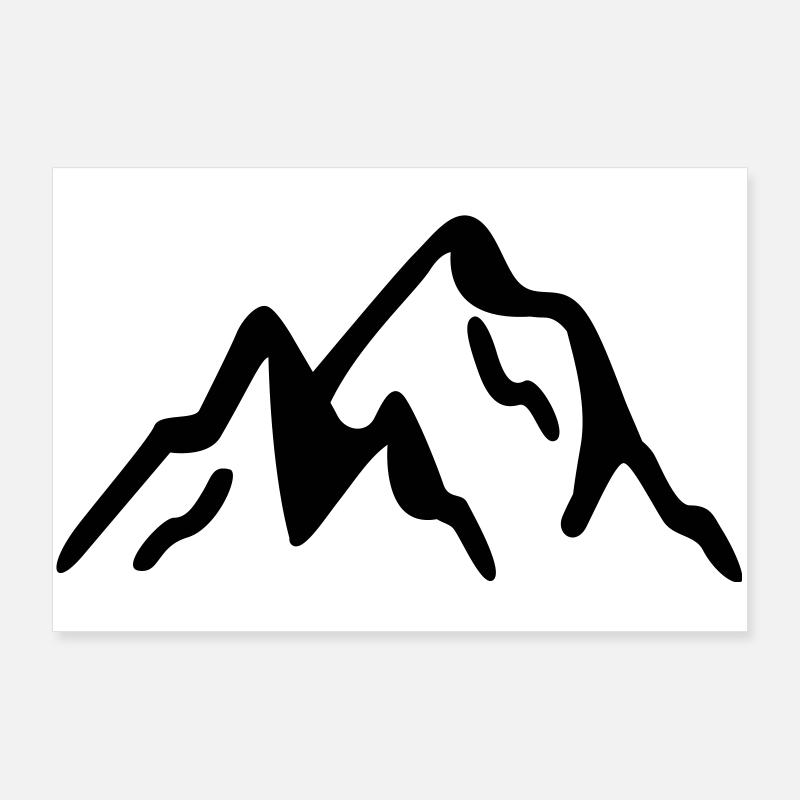 Gebirge Poster 90x60 cm