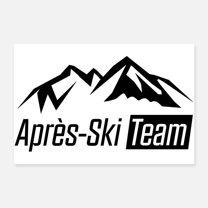 L’équipe de ski APRrès Poster 90 x 60 cm