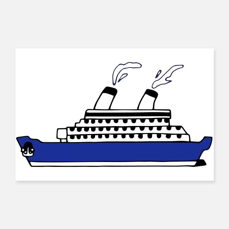 Schiff Poster 90x60 cm