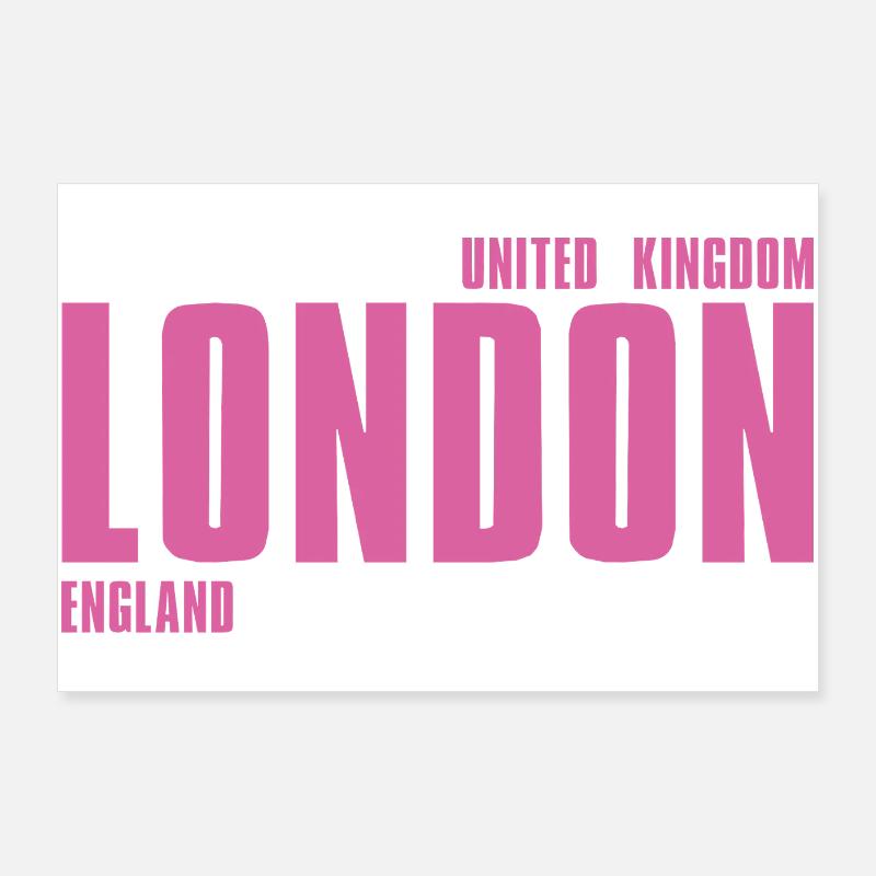 Londres – Angleterre Lyric Design Poster 90 x 60 cm